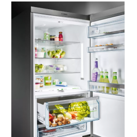 BOSCH Réfrigérateur frigo américain US 2 portes inox 560L Froid ventilé  NoFrost MultiAirFlow 